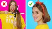 BRILLIANT HAIR HACKS AND TIPS Funny Hair Situations And Problems by 123 GO!