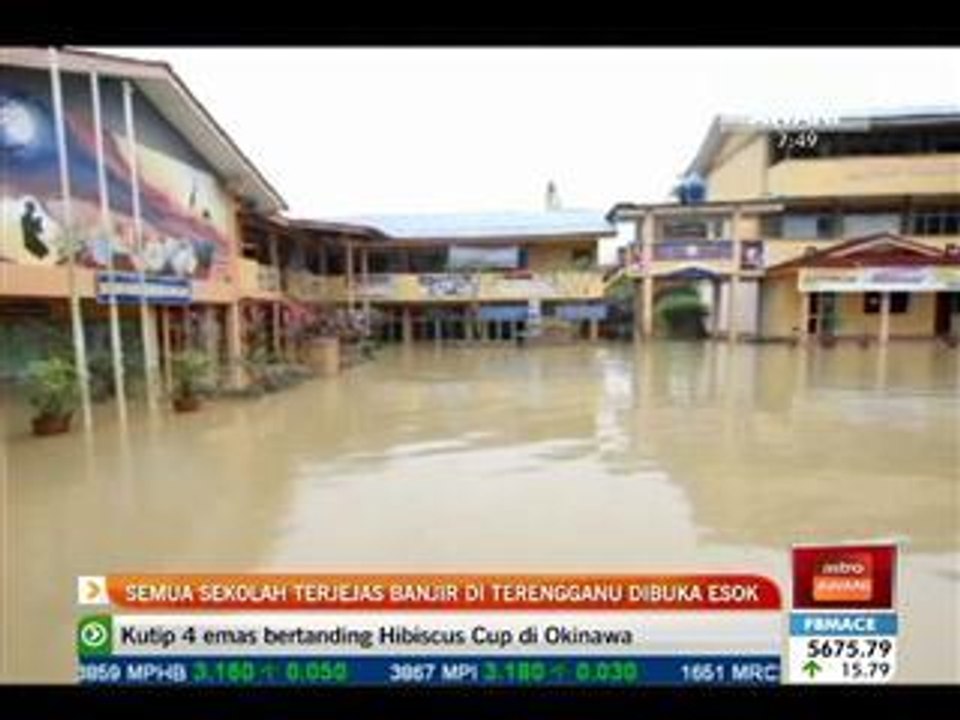 Semua sekolah terjejas banjir di Terengganu dibuka esok
