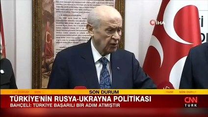 Bahçeli: Türkiye barış yolunda çok başarılı bir adım atmıştır