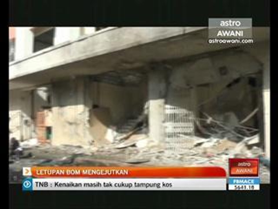 Letupan bom mengejutkan orang ramai