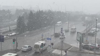 Kar yağışı etkisini gösteriyor