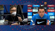 Xavi, centrado en el partido ante el Osasuna