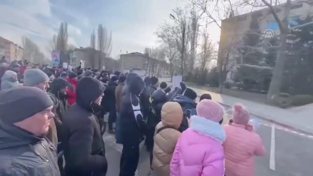 Ukraynalılar kaçırılan belediye başkanının serbest bırakılmasını istedi