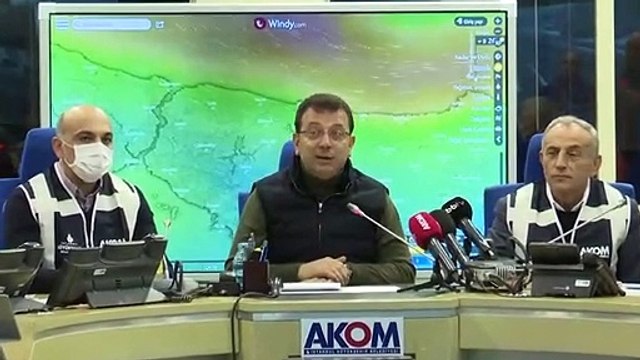 İmamoğlu duyurdu: Yoğun kar yağışı İstanbul'a kuzeyden giriş yaptı