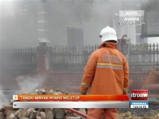 Tangki minyak nyaris meletup