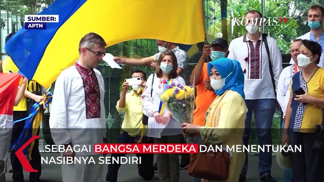 Aksi Damai Tolak Perang Rusia-Ukraina Digelar di Jakarta, Disambut Hangat Dubes Ukraina