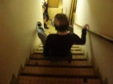 descente des escaliers