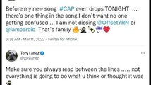 Tory Lanez Sends Message to Cardi B and Offset Ahead of Alleged Megan Thee Stallion Diss Song 'Cap'