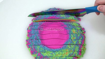 Very Satisfying Kinetic Sand Cutting Compilation Video#Shorts #Satisfying #Trending #Relaxation