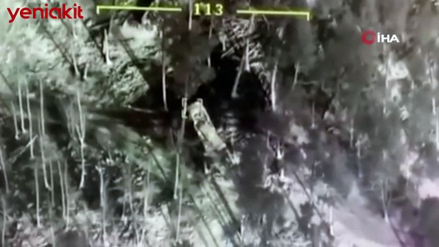 Ukrayna ordusu görüntüleri paylaştı! Rus ordusunun roketatar sistemi böyle vuruldu