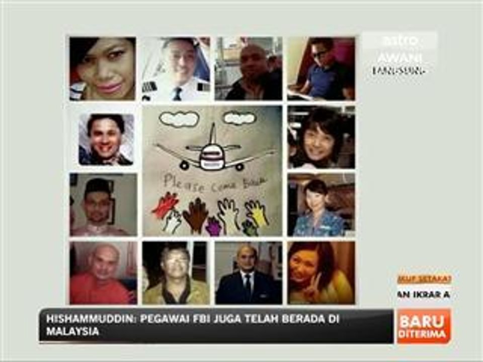 The faces of crew members on board flight MH370