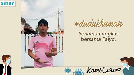 Falyq Buat Senaman Ringan di Rumah