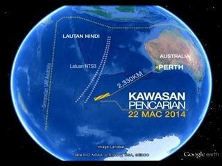 AMSA kerah 6 pesawat ke Lautan Hindi