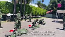 Recibe personal militar de arma adiestramiento en atención de heridos en actividades militares
