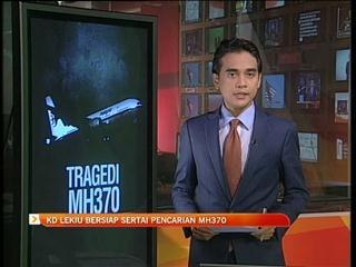 KD Lekiu bersiap sedia pencarian MH370