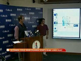 AS ramal Chile akan dilanda gempa bumi lebih kuat