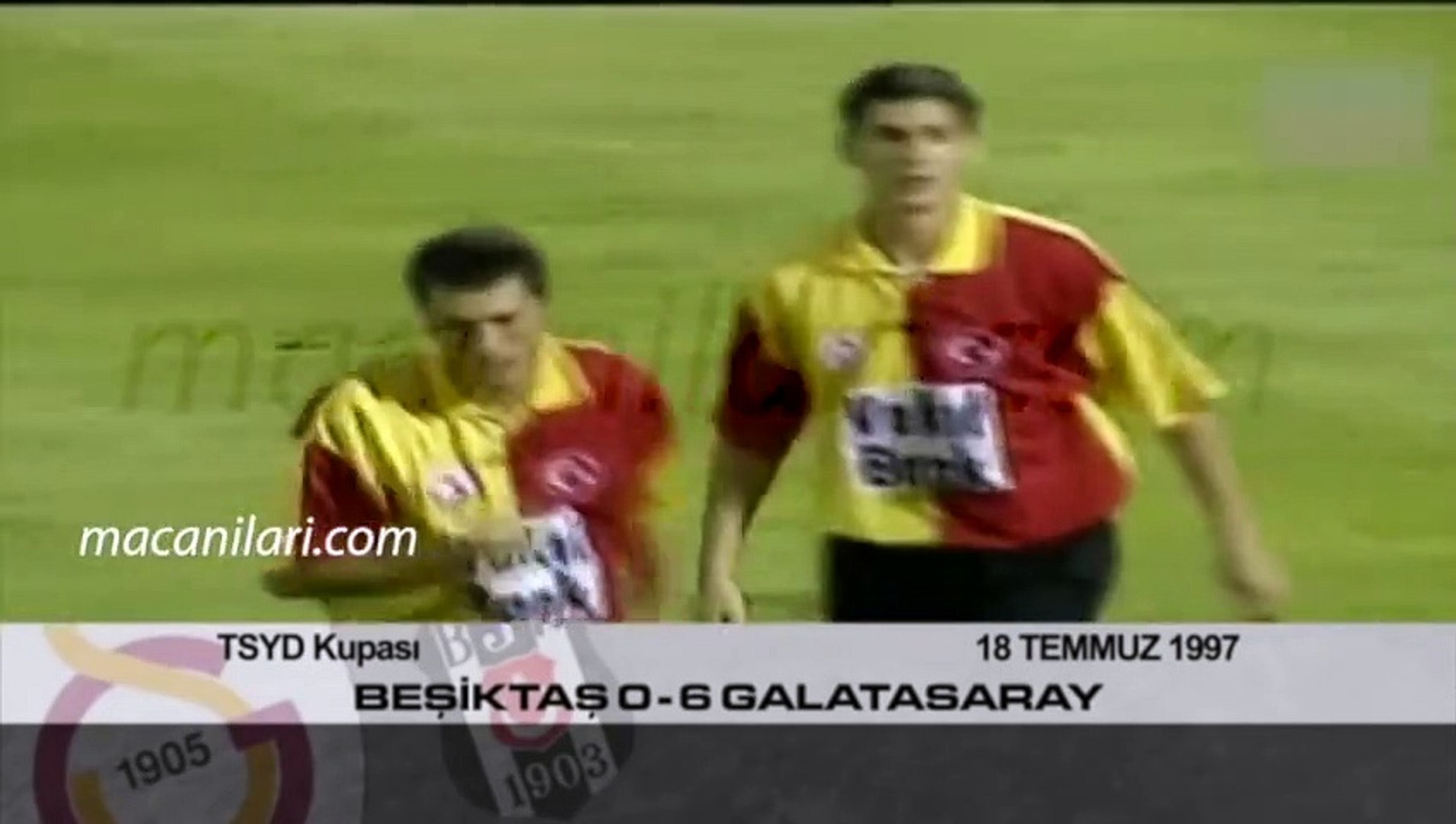 Beşiktaş 0-6 Galatasaray 18.07.1997 - 1997 İstanbul TSYD Cup Matchday 2nd  (Ver. 2) - Dailymotion Video