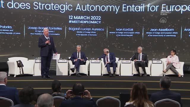 Antalya Diplomasi Forumu 2022 - Borrell: AB, Türkiye'nin Rusya ve Ukrayna arasında bir köprü olabileceğini düşünüyor