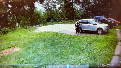 Vehicle Starts Rolling Backward After Mom Unloads Kids