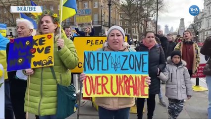 Londra’da Ukrayna’ya destek protestosu