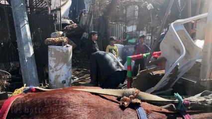 A Gaza, des montagnes de batteries cherchent recycleur