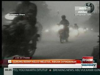 Gunung berapi Kelud meletus, ribuan dipindahkan