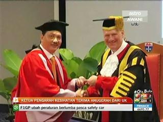 Ketua Pengarah Kesihatan terima anugerah dari UK