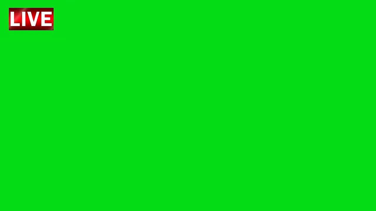 LIVE Logo - Green Screen Effect