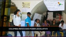 teleSUR Noticias 14:30 12-03: Colombia renovará poder legislativo