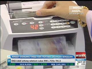 Ringgit didagang tinggi hari pertama dagangan mingguan