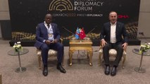 Antalya ? Bakan Çavuşoğlu, Kongo Demokratik Cumhuriyeti Dışişleri Bakanı Christophe Lutundula Apala Pen'apala ile görüştü