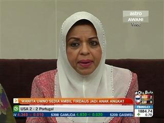 Wanita UMNO sedia ambil Firdaus sebagai anak angkat - Shahrizat