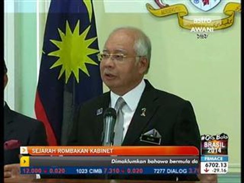 Sejarah rombakan kabinet Datuk Seri Najib Razak