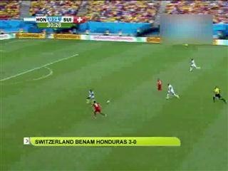 Hatrik Xherdan Shaqiri bantu Switzerland layak ke pusingan kalah mati