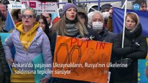 Ukraynalılar ve Kırım Tatarları’ndan Rusya Protestosu