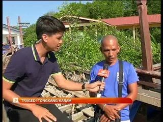 Laporan tongkang karam Hilal Azmi di Jeti Kelanang