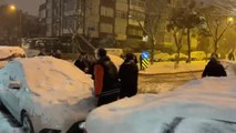 Vatandaşlar karın keyfini çıkardı