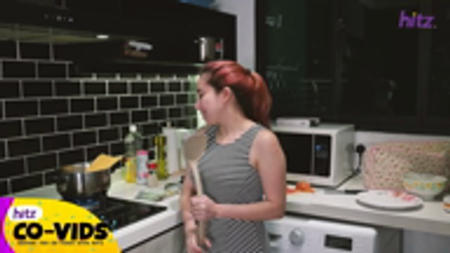 One-Pot Creamy Hummus Pasta (Vegan) [Calista Cooks #23] | HITZ CO-VIDS