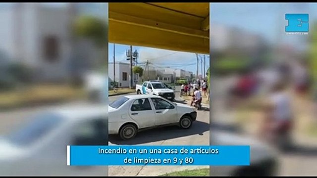 Se quemó una casa de artículos de limpieza en La Plata