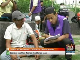 Usaha menyelamat pengemis & gelandangan