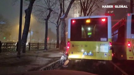 Yürek burkan görüntü! Araçların egzozunda ısındılar