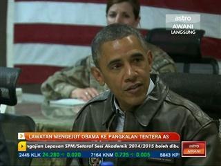 Lawatan mengejut Obama ke Pangkalan Tentera US
