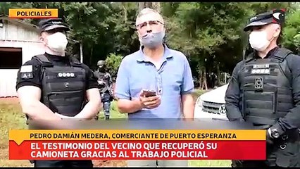 El testimonio del vecino que recuperó su camioneta gracias al trabajo policial