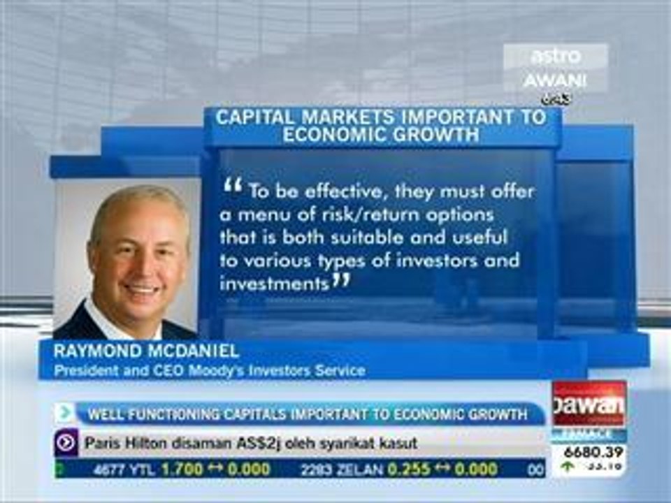 Well functioning capitals important to economic growth