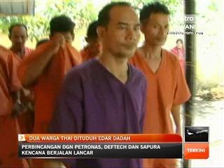 Dua warga Thai dituduh edar dadah