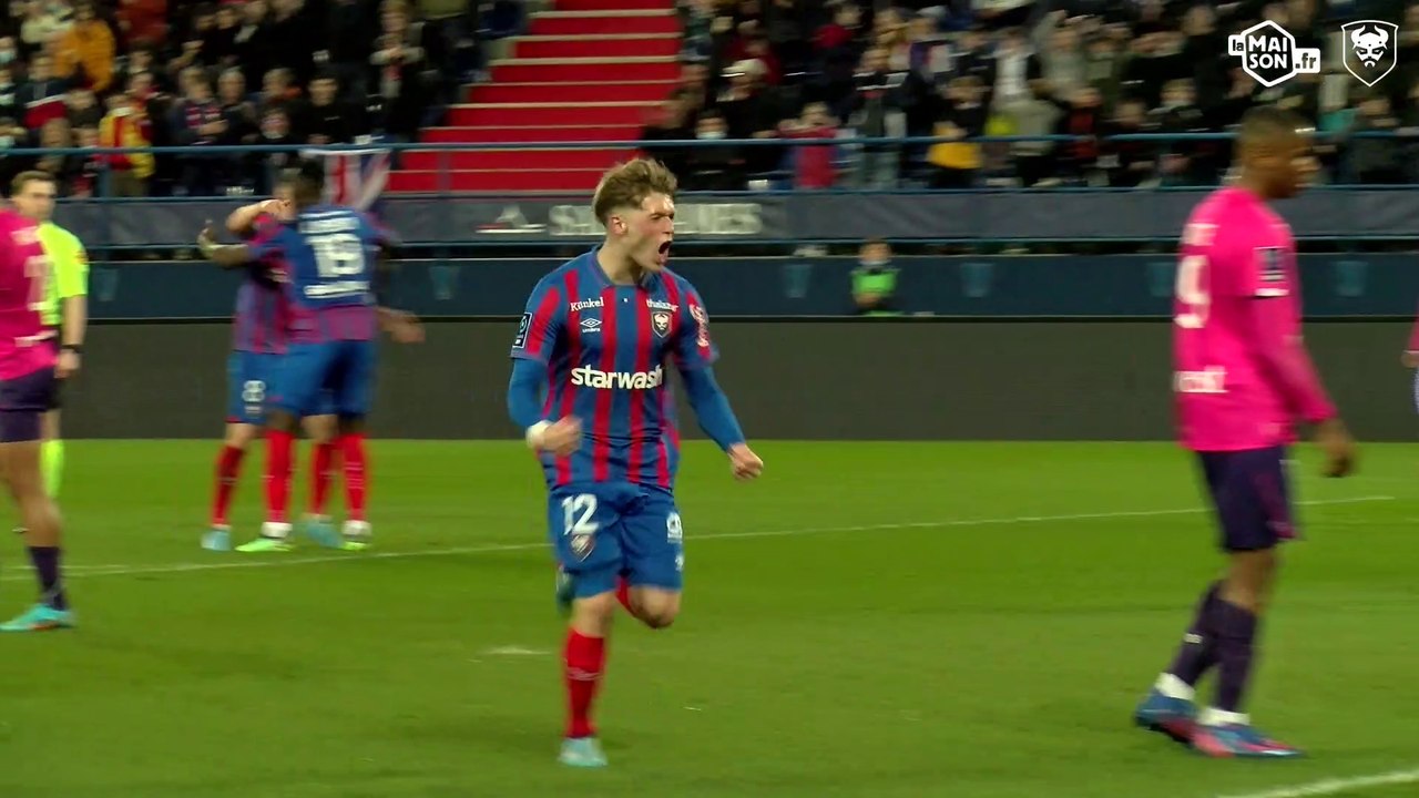 Caméra isolée sur Johann Lepenant lors des 4 buts Caennais (SMCaen  4-1 Toulouse FC / J28 Ligue 2 BKT)