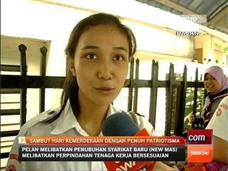 Sambut hari kemerdekaan dengan penuh patriotisma