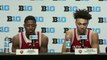 Trayce Jackson-Davis and Xavier Johnson Talk About Indiana's Loss to Hawkeyes