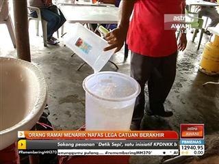 Orang ramai menarik nafas lega catuan berakhir