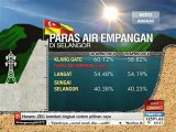 Paras air empangan di Selangor